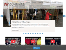 Tablet Screenshot of duna-haz.com